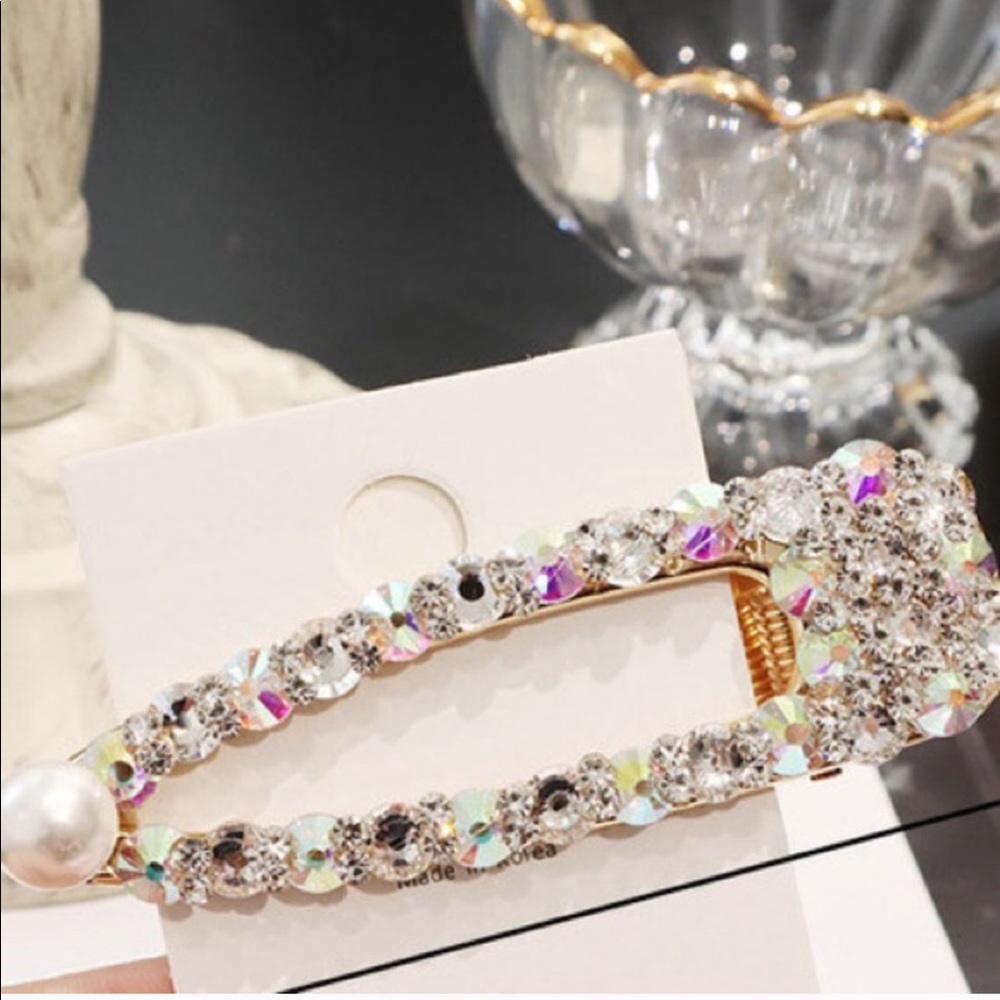 Diamond hair clip